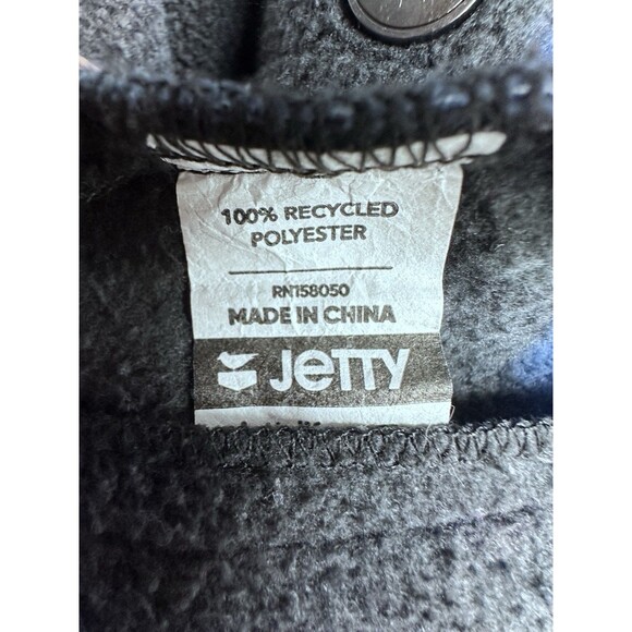 Jetty Tahoe Fleece Jacket Woman’s Small Blue Black Gray Missing Belt Super Soft - Picture 9 of 9